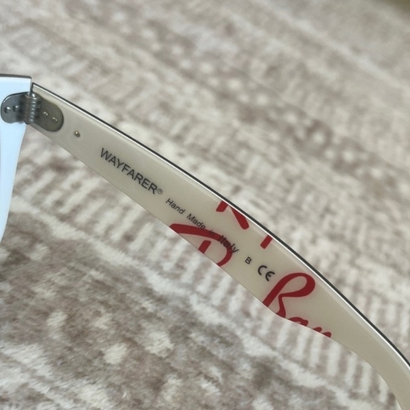 RayBan WAYFARER Special Series 2 Tone/Black / White Multi Color Sunglasses 50-22 - Picture 8 of 8